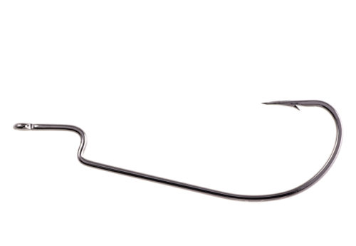 owner all purpose offset plastic worm hook black chrome hooks 3/0 5191-131 