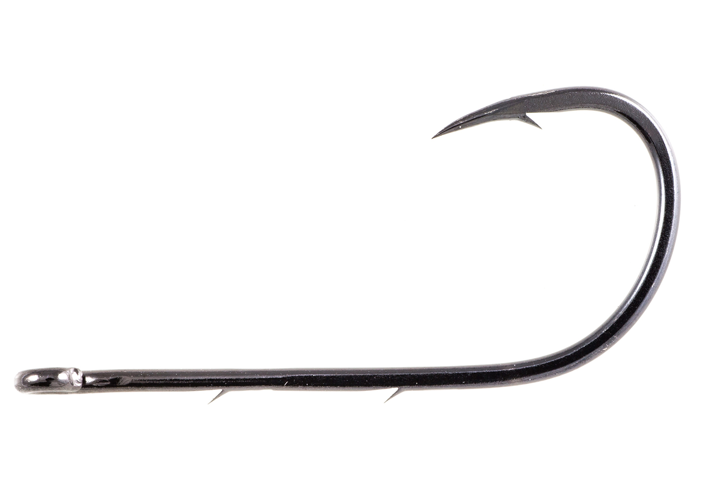 Owner Ebi Baitholder Hook #1 Needle Point Straight Eye BL Chrome 7/Pk 5123-101 
